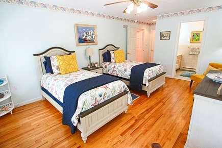 Truro Cape Cod vacation rental - First Floor Bedroom with 2 Twins