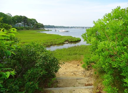 Bass River, West Dennis Cape Cod vacation rental - Walk way to private landing