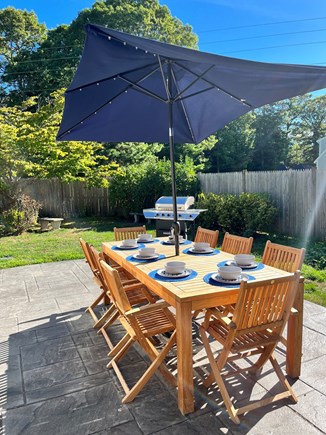 Osterville Cape Cod vacation rental - Backyard Patio with full size grill