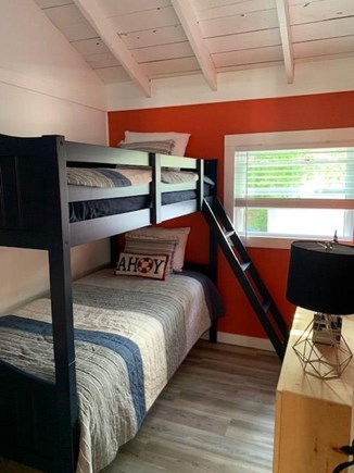 Dennis Port   Cape Cod vacation rental - Nautical inspired room bedroom with Twin bunk beds and loft.