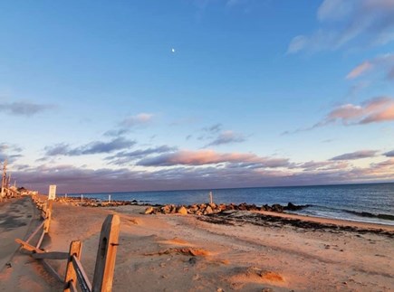 Dennis Port   Cape Cod vacation rental - The evening sunset glow over Chases Ocean Grove beach