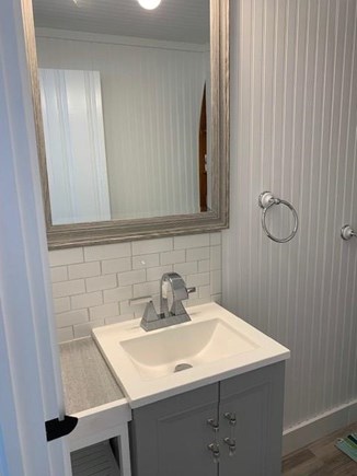 Dennis Port   Cape Cod vacation rental - New bathroom vanity with storage for toiletries