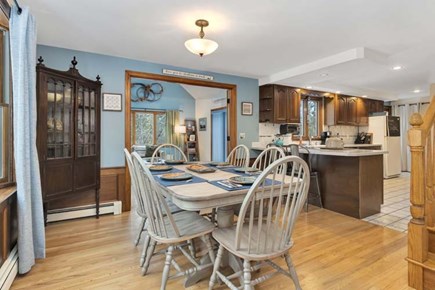 South Chatham Cape Cod vacation rental - Dining Area Looking into Sun Room and Kitchen