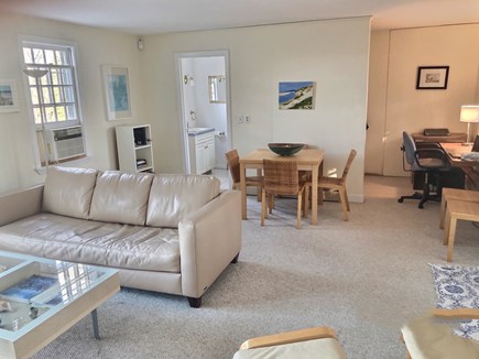 East Orleans/Nauset Beach Cape Cod vacation rental - Family room with breakfast table and built-in desk