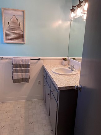 Falmouth Cape Cod vacation rental - Bathroom with shower and tub
