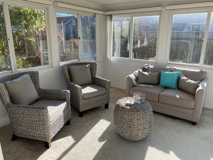 Falmouth Cape Cod vacation rental - All season sunroom with walk out to patio