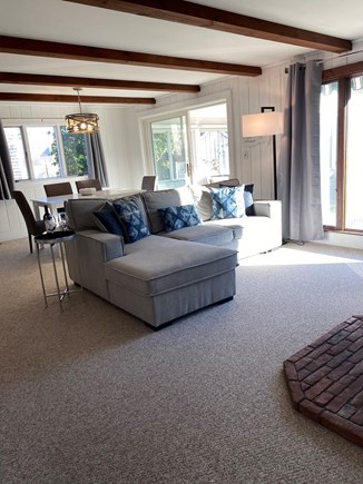 Falmouth Cape Cod vacation rental - Living room with pull out full size couch