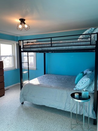 Falmouth Cape Cod vacation rental - Bedroom with full size bunk bed and twin size trundle bed