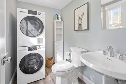 Chatham Cape Cod vacation rental - Stackable washer & dryer combo in the main floor bathroom
