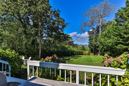 Chatham Cape Cod vacation rental - Enjoying relaxing on the back deck with water views