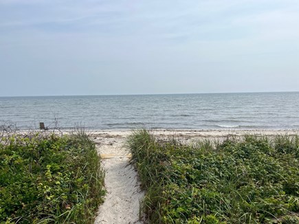 South Chatham Cape Cod vacation rental - Path directly from back yard on to semi private beach