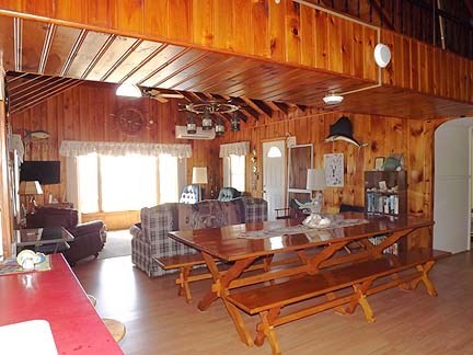 South Chatham Cape Cod vacation rental - Dining Area into Living Room