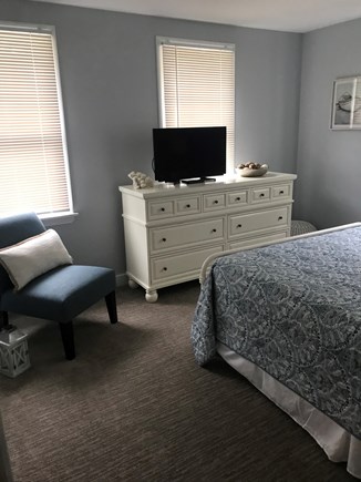 Eastham Cape Cod vacation rental - First floor bedroom #2 with Queen bed and cable/smart TV.