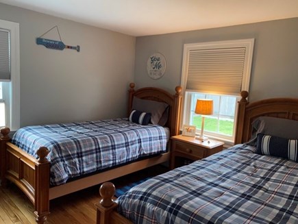 South Yarmouth Cape Cod vacation rental - Guest room with two twin beds and spacious closet.