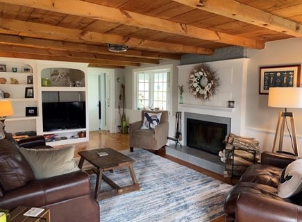 South Yarmouth Cape Cod vacation rental - Living room with Smart TV (Prime, Hulu, Disney, & Netflix).