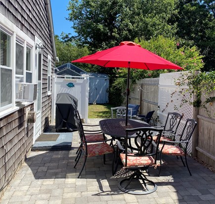 Yarmouth Cape Cod vacation rental - Relax on patio with gas grill and outdoor shower