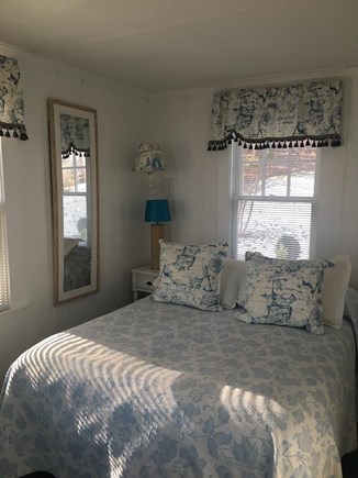 Centerville -Lake Wequaquet Cape Cod vacation rental - Bedroom 1 on first floor with full bath off bedroom with a view.