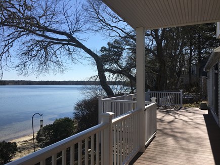 Centerville -Lake Wequaquet Cape Cod vacation rental - Wrap around back deck connects to deck off Master Suite