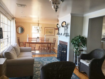 Centerville -Lake Wequaquet Cape Cod vacation rental - Living dinning area with sitting for 6 to enjoy delightful meals.