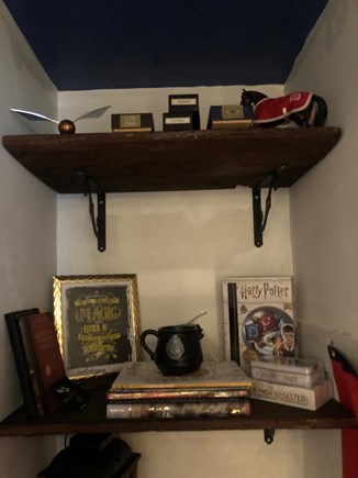 Dennis Port Cape Cod vacation rental - Harry Potter closet under the stairs