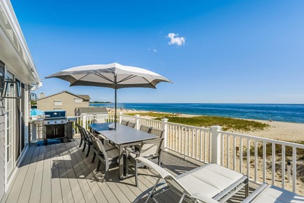 Centerville, Craigville Beach Road Cape Cod vacation rental - View of the brand new webber grill and loungers on the deck.