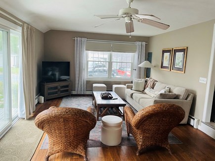 Dennis Port Cape Cod vacation rental - Family room with Smart TV, leads out to patio