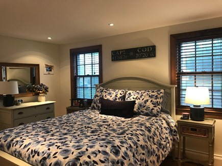Harwich Cape Cod vacation rental - Comfortable master bedroom and half bathroom en suite