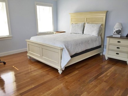 Harwichport Cape Cod vacation rental - Master bedroom with desk and en suite bath.