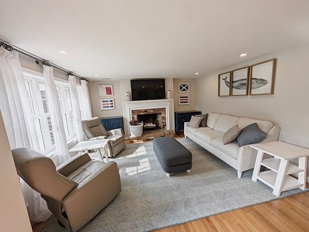 Harwich Cape Cod vacation rental - Bright living room w/ new furnishings, smart TV, hardwood floors