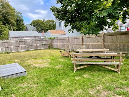 West Yarmouth Cape Cod vacation rental - private fenced yard for barbeques under the stars