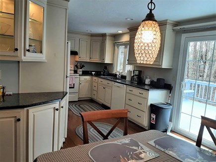 West Yarmouth Cape Cod vacation rental - Large Kitchen with Sliders to deck!