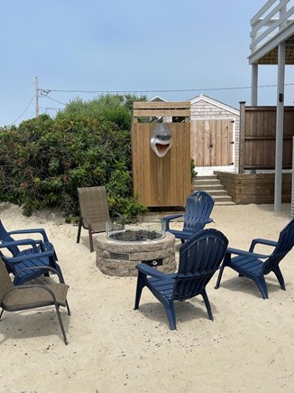 Dennis Cape Cod vacation rental - Gas fire pit for those warm talks with friends and family.