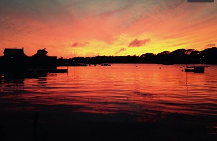 West Falmouth Cape Cod vacation rental - Porch sunset never gets old!