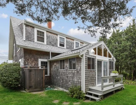 West Falmouth Cape Cod vacation rental - Back of House, includes an outdoor shower