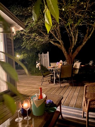 Yarmouth Cape Cod vacation rental - Deck at night