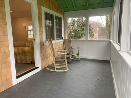 Brewster Cape Cod vacation rental - Lovely screened porch ideal on front of house.