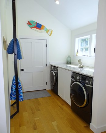 Brewster Cape Cod vacation rental - Laundry room off living room 