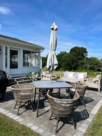 Dennis - Bayview Beach  Cape Cod vacation rental - 16x20 stone patio with new gas grill