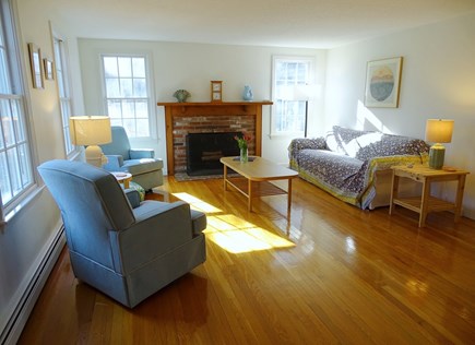 Eastham Cape Cod vacation rental - 1st fl. main house living room - Amazing light.