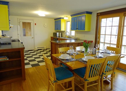 Eastham Cape Cod vacation rental - 1st fl. main house: custom kitchen, dining area seats 6.