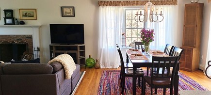 Truro Cape Cod vacation rental - Dining for 6 can be extended with a table/chairs from basement