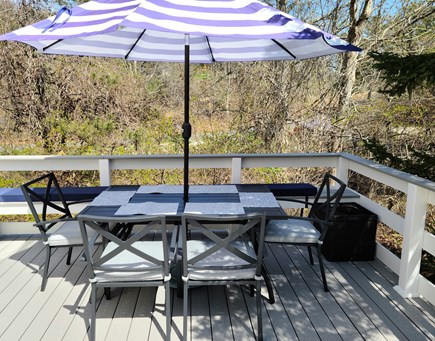 Truro Cape Cod vacation rental - New deck with table for 6-8