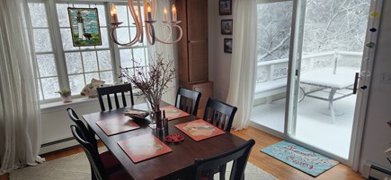 Truro Cape Cod vacation rental - Dining for 6 can be extended with a table/chairs from basement