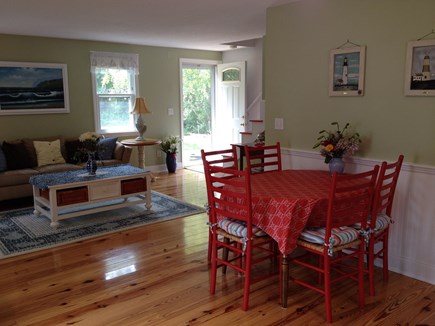 Falmouth Cape Cod vacation rental - Kitchen open to LR