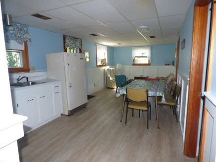 Dennis Cape Cod vacation rental - Living area on bottom floor has a walk out to the back yard