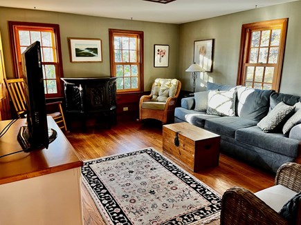 Wellfleet Cape Cod vacation rental - Family room with queen sleeper sofa