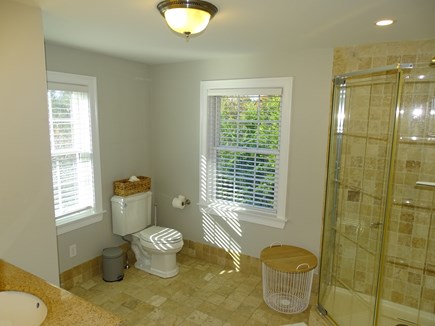 Eastham Cape Cod vacation rental - Second bedroom bath, with walk in shower, washer/dryer