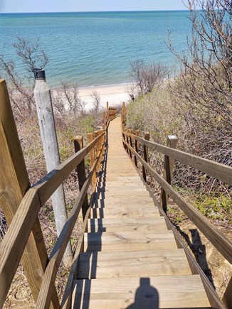 Brewster Cape Cod vacation rental - Beach stairs to private beach 150 yards from your door