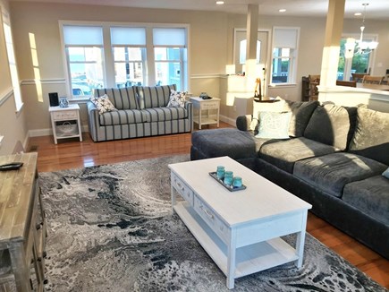 Plymouth MA vacation rental - Spacious, open living room with Queen Sleeper Sofa