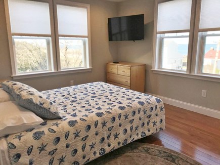 Plymouth MA vacation rental - Second guest room with queen bed, ocean views from all windows